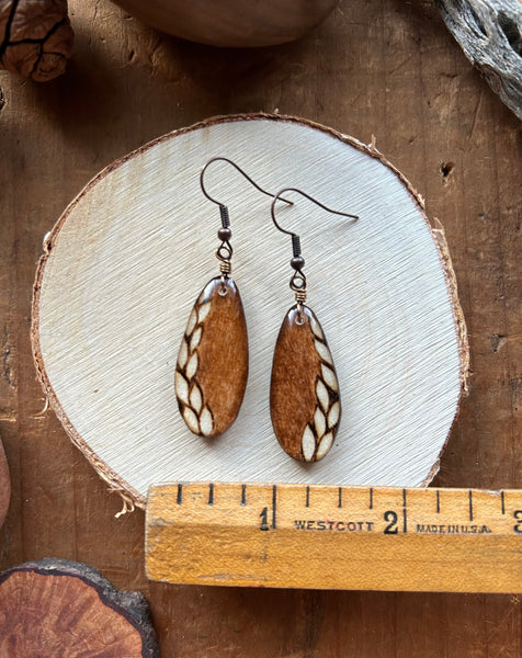 Goddess Earrings Light Brown