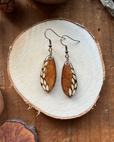 Goddess Earrings Light Brown